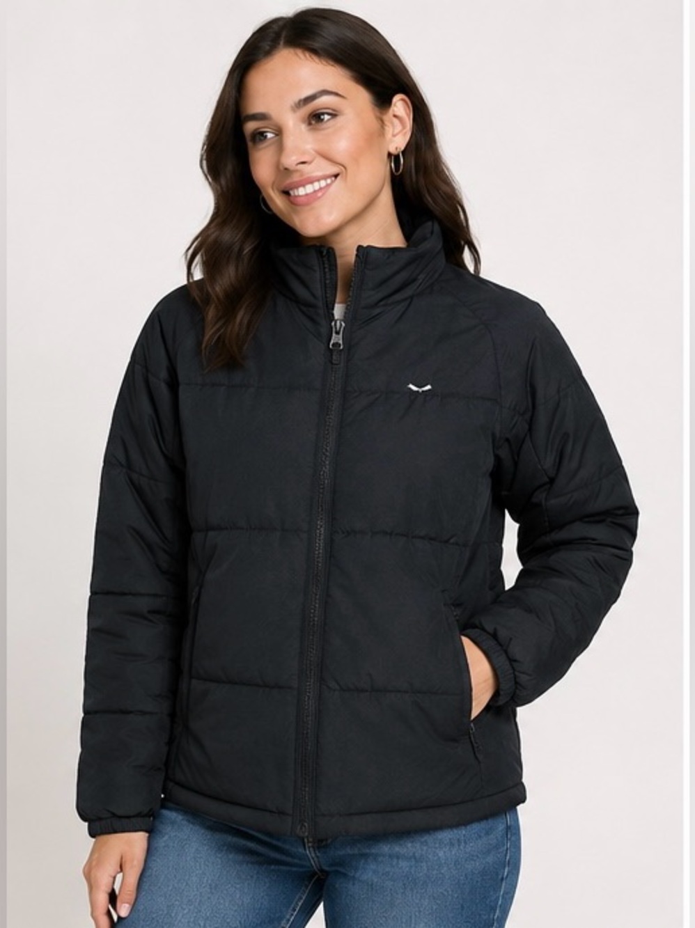 Travis Mathew Black Quilted Puffer Jacket